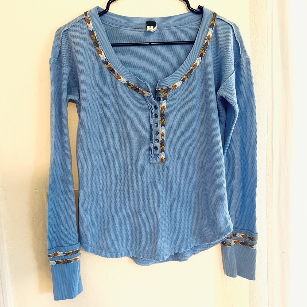 We the free Embrodered Long Sleeve Shirt Size Small